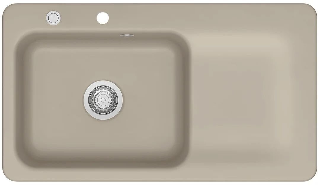 SYSTEMCERAM Zlewozmywak Juna 90 Fango, zlewozmywak ceramiczny, korek manualny 5015 01 23