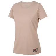 Koszulki sportowe damskie - Koszulka damska Husky Tee Base L Rozmiar: XL / Kolor: beżowy - miniaturka - grafika 1