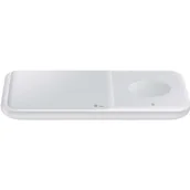 Ładowarki do telefonów - Samsung Wireless Charger Duo Watch (with adapter) - White EP-P4300TWEGEU - miniaturka - grafika 1