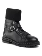 Buty trekkingowe damskie - Eva Minge Trapery EM-27-06-000143 Czarny - miniaturka - grafika 1