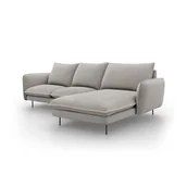 Narożniki - Jasnoszara sofa narożna Cosmopolitan Design Vienna, prawostronna - miniaturka - grafika 1