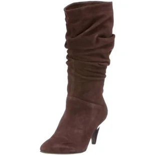 Buffalo London 109708 13184-627 KID SUEDE BLACK 01, kozaki damskie, brązowy - Braun Brown 50-37 EU - Kozaki damskie - miniaturka - grafika 1
