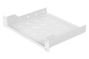 Digitus Półka stała 10" 1U 44x254x200 mm, mocowanie w dwóch punktach, kolor szary - Akcesoria do komputerów stacjonarnych - miniaturka - grafika 1