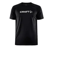 Koszulki męskie - Męska Koszulka CRAFT CORE UNIFY LOGO TEE M 1911786-999000 – Czarny - miniaturka - grafika 1