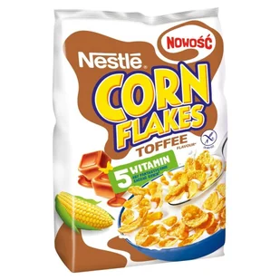 Nestlé Corn Flakes Chrupiące płatki kukurydziane smak toffi 250 g - Płatki śniadaniowe i musli - miniaturka - grafika 1