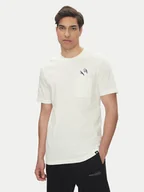 Koszulki męskie - adidas T-Shirt Lounge Slides Graphic Pocket JM0374 Biały Regular Fit - miniaturka - grafika 1