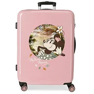 Walizki - Disney Minnie The Sound of Nature Walizka średniej wielkości Różowy 48x68x26 cms Sztywne zapięcie z boku 70L 3 kg 4 koła Podwójne, Różowy, Talla única, średnia walizka - miniaturka - grafika 1