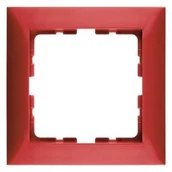 Klawisze i ramki - Hager polo Ramka 1-krotna czerwony połysk S.1 10118962 10118962 - miniaturka - grafika 1