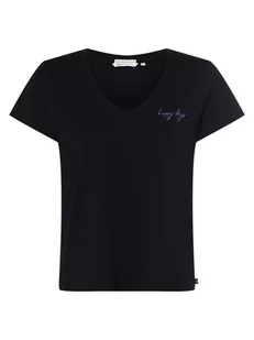 Tom Tailor Denim - T-shirt damski, niebieski - Koszulki i topy damskie - miniaturka - grafika 1