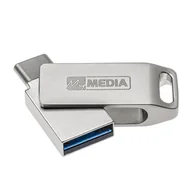 Pendrive - MyMedia MyDual USB 3.2 Gen 1, USB 3.2 Gen 1, 16GB, 69268, srebrny, 69268, USB A / USB C, z obrotową osłoną - miniaturka - grafika 1