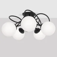 Lampy sufitowe - Czarno-biała lampa sufitowa w stylu klasycznym K-5351 z serii NELA - miniaturka - grafika 1