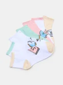 Skarpetki dla dzieci - Sinsay - Skarpetki krótkie 7 pack - wielobarwny - miniaturka - grafika 1