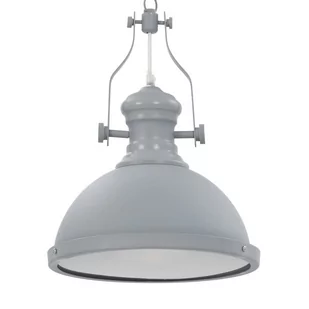 vidaXL Lampa sufitowa, szara, okrągła, E27 - Lampy pozostałe - miniaturka - grafika 1
