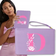 Torebki damskie - Torebka Kopertówka FIOLETOWA Na Telefon LITERKI Wz - miniaturka - grafika 1