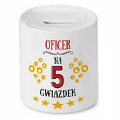 Skarbonki - Dla Oficera Skarbonka na Urodziny na Prezent z Nadrukiem ze Zdjęciem + Opakowanie na prezent (wzór 03) - miniaturka - grafika 1