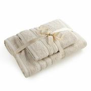 Ręczniki - Komplet ręczników 2 szt Loca beżowy upominkowy frotte 480g/m2 Eurofirany - miniaturka - grafika 1