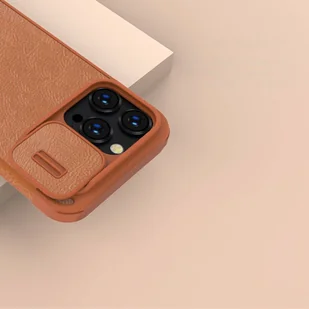 Nillkin Qin Leather Pro Case etui iPhone 14 Pro Max osłona na aparat kabura pokrowiec obudowa z klapką czarny - Etui i futerały do telefonów - miniaturka - grafika 10