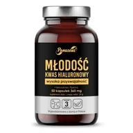 Witaminy i minerały - Panaseus młodość kwas hialuronowy 50 kapsułek - miniaturka - grafika 1
