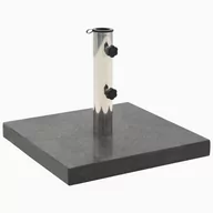Parasole ogrodowe - vidaXL Kwadratowa podstawa pod parasol, granitowa, 30 kg, czarna 45065 - miniaturka - grafika 1