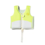 Sprzęt asekuracyjny i ratunkowy - Sunnylife - Kamizelka do pływania dla dzieci (2-3lata) - Shark Tribe, Blue Neon Citrus - miniaturka - grafika 1
