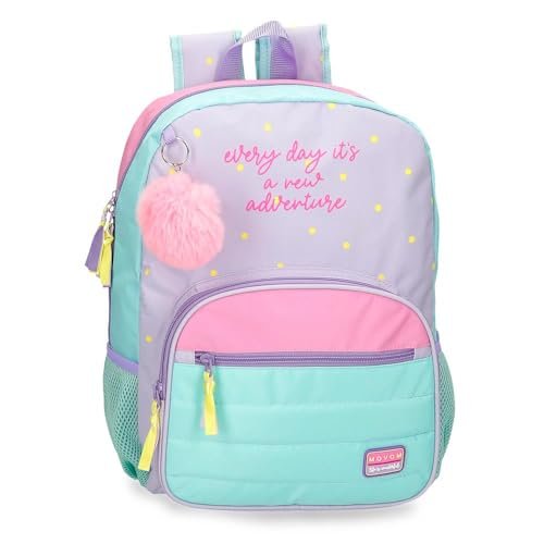 Movom New Adventure Plecak szkolny Wielobarwny 31x42x13 cms 16,93l Poliester, Biały, Talla única, plecak szkolny