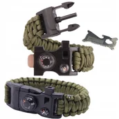 Kompasy - Bransoletka 7w1 multitool paracord kompas termo - miniaturka - grafika 1