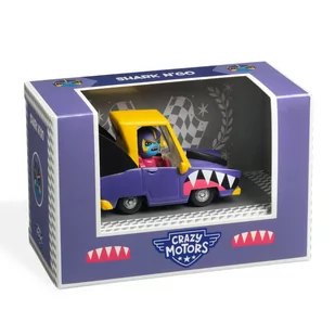 Samochód Djeco Crazy Motors - Shark N'Go - Samochody i pojazdy dla dzieci - miniaturka - grafika 1
