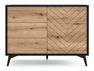 Komody - Komoda Fargo z szufladami w jodełkę - miniaturka - grafika 1