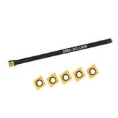 Inne - TEMU Zestaw narzędzi obróbczych S06K/S07K/S08K/S10K/S12M-SCLCR06 z 5 wstawkami CCM21.51/CCMT060204, o wysokiej wytrzymałości i twardości do obróbki - miniaturka - grafika 1