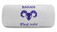 Ręczniki - pat15.net Znak zodiaku Baran - Mały Ręcznik z haftem 100x50 764 - miniaturka - grafika 1