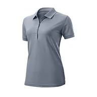 Koszulki i topy damskie - Wilson Damska koszulka polo, AUTHENTIC POLO, poliester, szary, L - miniaturka - grafika 1