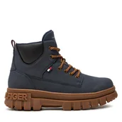 Buty dla chłopców - Trapery Tommy Hilfiger T3X5-33706-1269800 S Granatowy - miniaturka - grafika 1