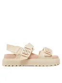 Sandały damskie - Melissa Sandały Melissa Towny Ad 35964 Beżowy - miniaturka - grafika 1