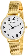 Zegarki damskie - Zegarek Bisset BIS115 BSBF32 złoty biały - miniaturka - grafika 1