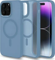 Etui i futerały do telefonów - Hello Case Etui MagSafe do iPhone 13 / 14 Jasnoniebieskie, Pancerne, Matowe SZKŁO - miniaturka - grafika 1