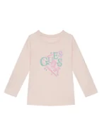 Bluzki damskie - Guess Bluzka K5BI13 J1314 Różowy Regular Fit - miniaturka - grafika 1