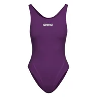 Stroje kąpielowe - Damski Strój kąpielowy ARENA W SOLID SWIM TECH HIGH 2A241/911 - miniaturka - grafika 1