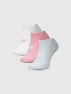 Skarpetki damskie - Skarpetki stopki damskie (ZESTAW 3 szt.) 4F 4FWMM00USOCF443-90S Wielokolorowy Roz. 39-42 - miniaturka - grafika 1