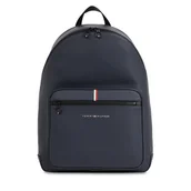 Plecaki - Plecak Tommy Hilfiger Th Essential Pique Backpack AM0AM11543 Space Blue DW6 - miniaturka - grafika 1
