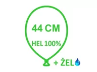 Balony i akcesoria - HEL 100% + USZCZELNIENIE BALON GUMOWY 44cm - miniaturka - grafika 1
