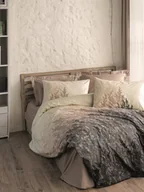 Pościel - Colorful Cotton Komplet pościeli renforcé w kolorze jasnobrązowo-kremowo-szarym - miniaturka - grafika 1