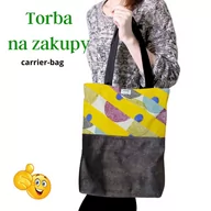 Torby szkolne - Torba na zakupy kolorowa eko shopperka - CRAZY - miniaturka - grafika 1