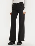 Spodnie damskie - Calvin Klein Jeansy K20K207610 Czarny Flare Fit - miniaturka - grafika 1