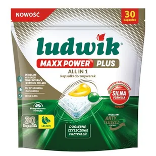 Kapsułki do zmywarek LUDWIK Maxx Power Plus 30 szt. - Środki do zmywarek - miniaturka - grafika 1