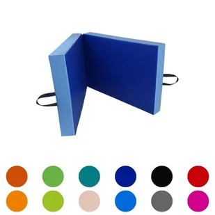 Materac rehabilitacyjny do ćwiczeń, dwuczęściowy, twardy - 180x60x5 cm - Akcesoria do rehabilitacji - miniaturka - grafika 1