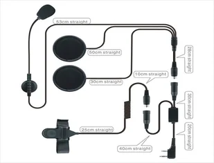 Słuchawka HamRadioShop Zestaw słuchawkowy do kasku otwartego z wtykiem Kenwood - Słuchawki bluetooth - miniaturka - grafika 1