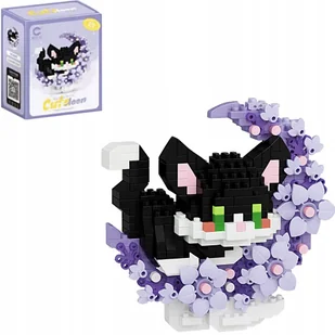 Klocki konstrukcyjne MINI 3D CuteMoon Fioletowy Kot Kolekcja Prezent Święta - Klocki Klocki konstrukcyjne MINI 3D CuteMoon Fioletowy Kot Kolekcja Prezent Święta - Klocki - miniaturka - grafika 1