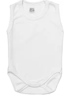 Body dla niemowląt - Body 104 Ramiączko na ramiączkach RAMKA ramki Bez rękawa R 104 Białe Pampicio - miniaturka - grafika 1