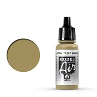 Farby i media malarskie - Farba akrylowa, Vallejo Model Air Bright Brass (Metallic) 71.067 - miniaturka - grafika 1