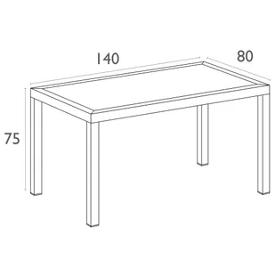 Stół Siesta Ares 140 cm Dark Grey - Meble gastronomiczne - miniaturka - grafika 6